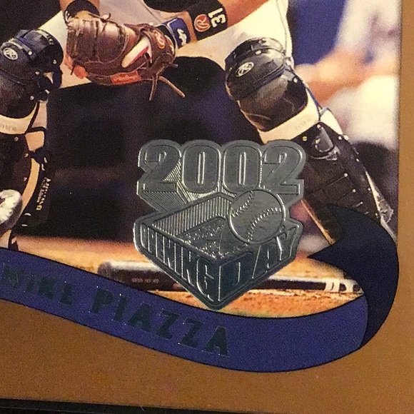 MIKE PIAZZA 2002 NEW YORK METS OPENING DAY TOPPS BASEBALL CARD - Picture 5 of 5
